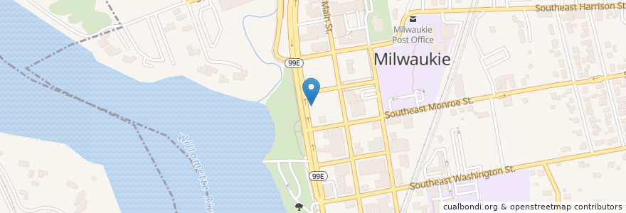 Mapa de ubicacion de PGE Electric Avenue Milwaukie en 美利坚合众国/美利堅合眾國, 俄勒冈州/俄勒岡州, Clackamas County, Milwaukie.
