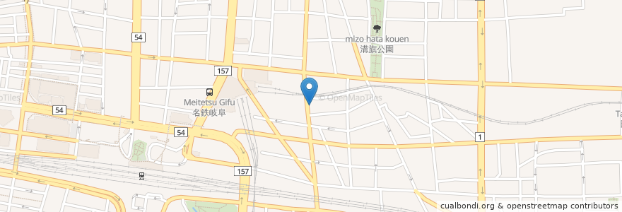 Mapa de ubicacion de 壁の壁 en 日本, 岐阜県, 岐阜市.