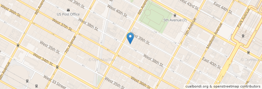 Mapa de ubicacion de refinery rooftop en 미국, 뉴욕, New York, New York County, Manhattan, Manhattan Community Board 5.