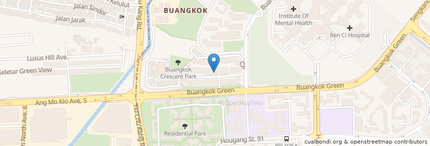 Mapa de ubicacion de BlueSG Station en Singapur, Central.