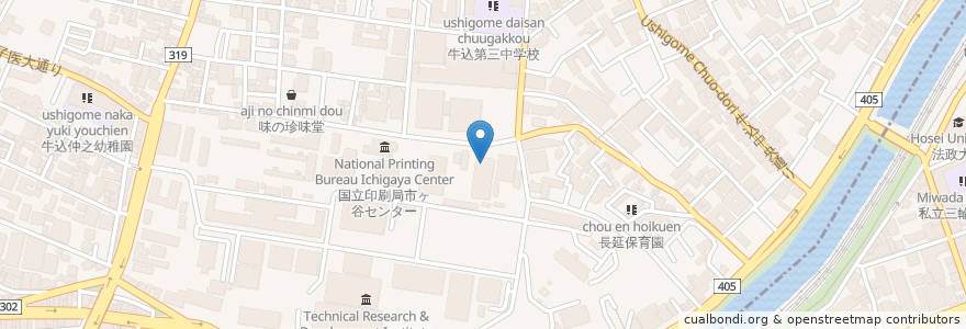 Mapa de ubicacion de JICA Library en Japan, Tokio, 新宿区.
