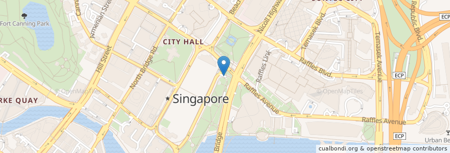 Mapa de ubicacion de Esplanade Car Park en Singapour, Central.