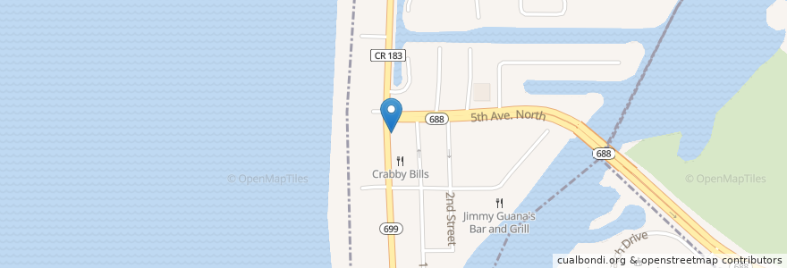 Mapa de ubicacion de Jake's Cantina en Estados Unidos De América, Florida, Pinellas County.