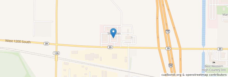 Mapa de ubicacion de C&J Restaurant & Bakery en United States, Utah, Weber County, Marriott-Slaterville.