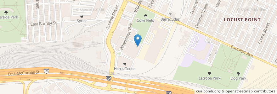 Mapa de ubicacion de Tesla Supercharger en 미국, 메릴랜드, Baltimore.