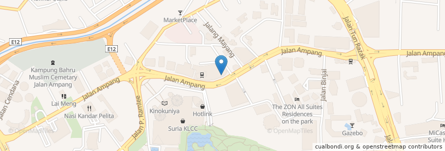 Mapa de ubicacion de Starbucks en 말레이시아, 슬랑오르, 쿠알라룸푸르.
