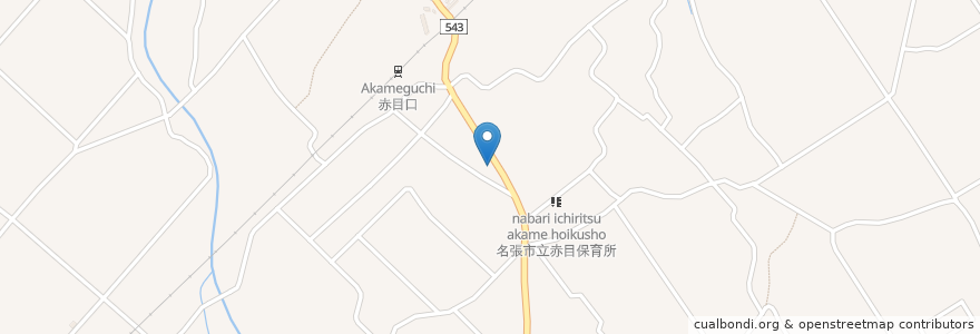 Mapa de ubicacion de 上坂内科 en Japão, 三重県, 名張市.
