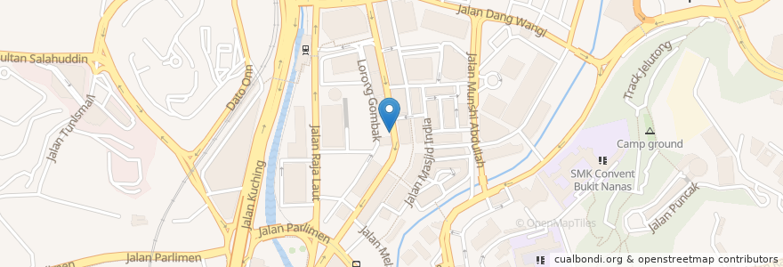 Mapa de ubicacion de Coliseum Cafe & Hotel Jln Tuanku Abdul Rahman en Malásia, Selangor, Kuala Lumpur.