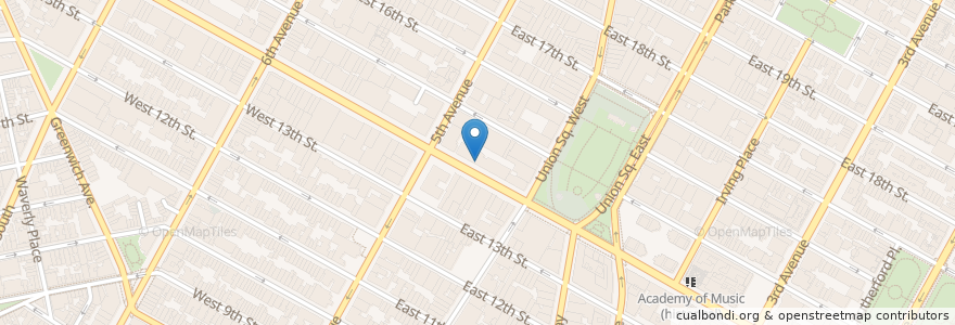 Mapa de ubicacion de Le Café coffee en Stati Uniti D'America, New York, New York, New York County, Manhattan.