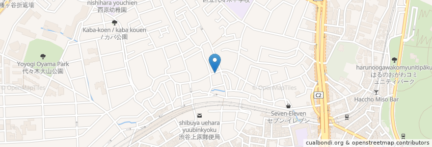 Mapa de ubicacion de 青 うにと天ぷら en Japon, Tokyo, 渋谷区.