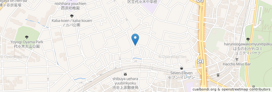 Mapa de ubicacion de Offf botanical table en Japan, Tokio, 渋谷区.