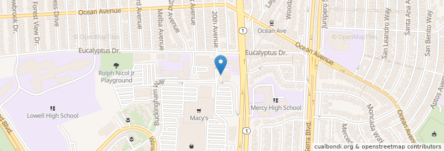 Mapa de ubicacion de Citibank en 美利坚合众国/美利堅合眾國, 加利福尼亚州/加利福尼亞州, 旧金山市县/三藩市市縣/舊金山市郡, 旧金山.