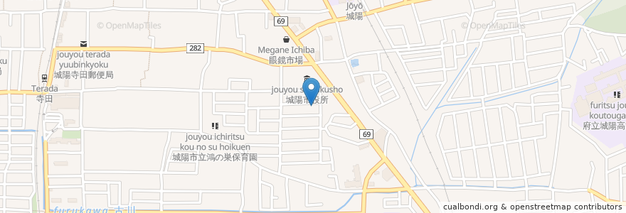 Mapa de ubicacion de 加藤歯科医院 en 日本, 京都府, 城陽市.