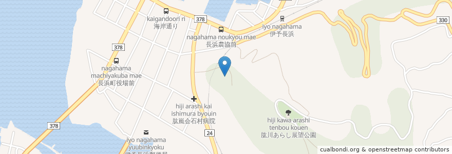 Mapa de ubicacion de 住吉神社 en Japan, 愛媛県, 大洲市.