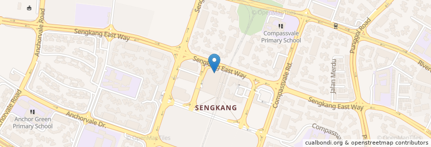 Mapa de ubicacion de Guardian en Сингапур, Northeast.