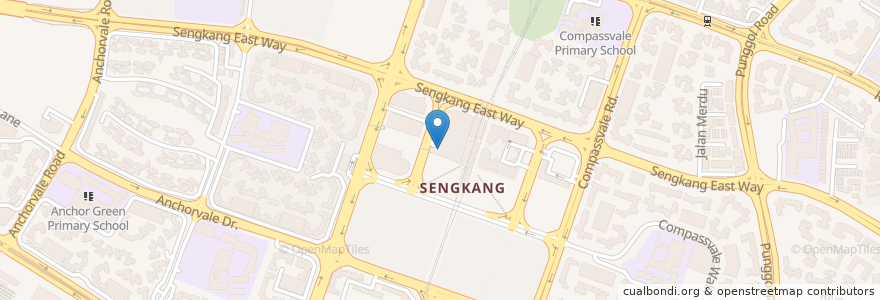 Mapa de ubicacion de Boon Tong Kee en Singapur, Northeast.