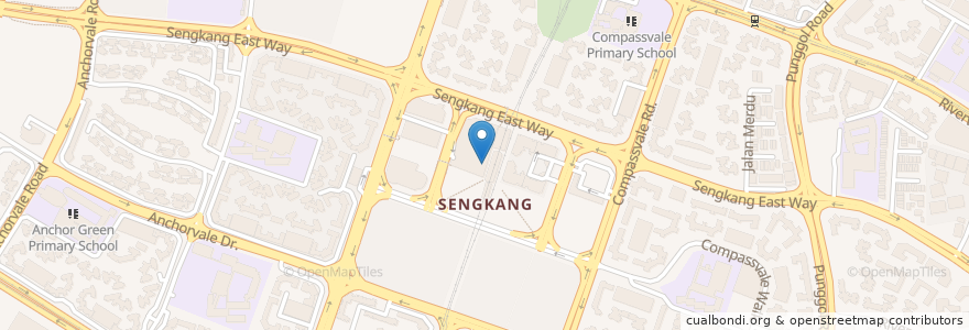 Mapa de ubicacion de Old Chang Kee en Singapore, Northeast.