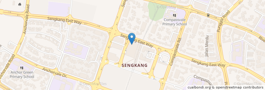 Mapa de ubicacion de Toast Box en Singapore, Northeast.