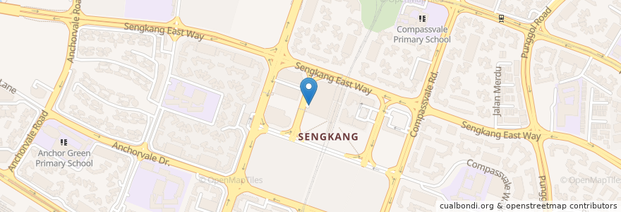 Mapa de ubicacion de Old Street Bak Kut Teh en Singapura, Northeast.