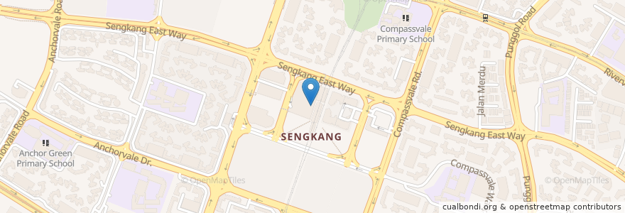 Mapa de ubicacion de Umi Sushi en Singapore, Northeast.