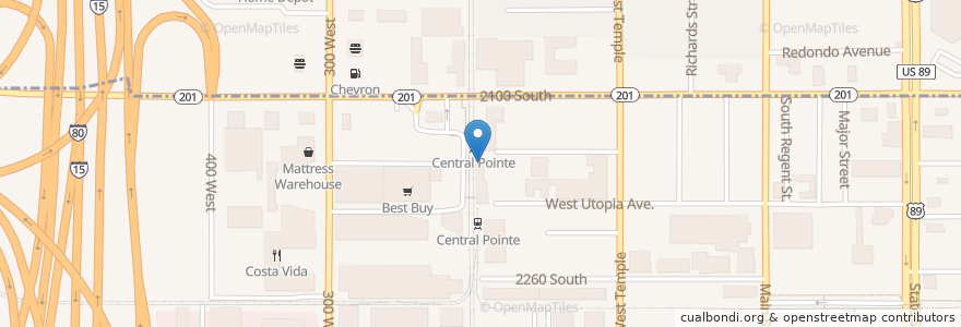 Mapa de ubicacion de The Commonwealth Room en Amerika Syarikat, Utah, Salt Lake County, South Salt Lake.