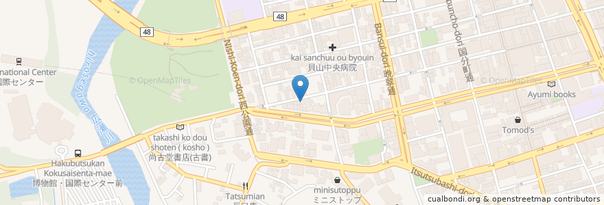 Mapa de ubicacion de スピークロー en Japão, 宮城県, 仙台市, 青葉区.