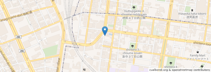 Mapa de ubicacion de Mitaka en 日本, 宫城县, 仙台市, 青葉区, 若林区.