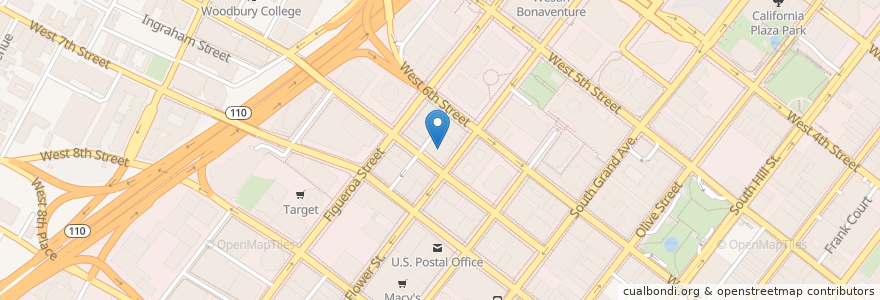 Mapa de ubicacion de Takami Sushi & Robata en Amerika Syarikat, California, Los Angeles County, Los Angeles.