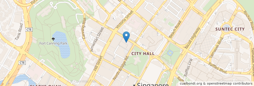 Mapa de ubicacion de TAP Craft Beer Bar en Singapore, Central.