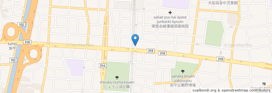 Mapa de ubicacion de みずほ銀行 en 日本, 东京都/東京都, 足立区.