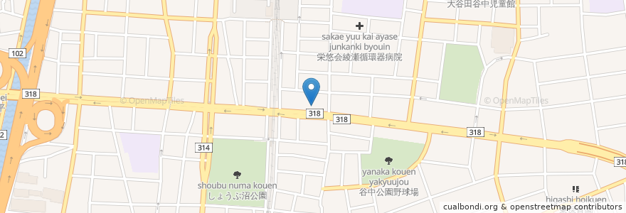 Mapa de ubicacion de 七輪房 en 日本, 东京都/東京都, 足立区.