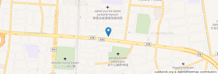 Mapa de ubicacion de P ARK en Japonya, 東京都, 足立区.