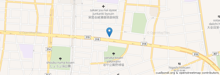 Mapa de ubicacion de つけ麺 時しらず en 日本, 东京都/東京都, 足立区.