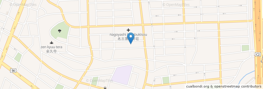 Mapa de ubicacion de アマンダンテラス en اليابان, 愛知県, 名古屋市, 天白区.