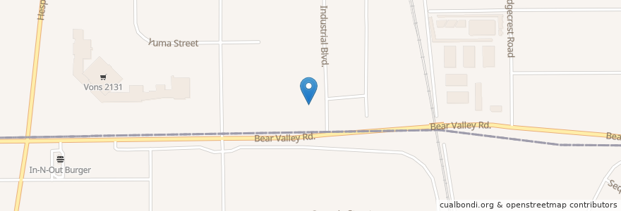 Mapa de ubicacion de Veteran Administration Clinic en 美利坚合众国/美利堅合眾國, 加利福尼亚州/加利福尼亞州, San Bernardino County, Victorville.
