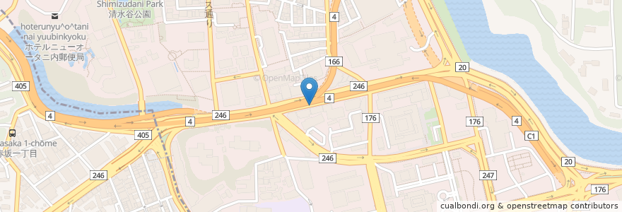 Mapa de ubicacion de 郵便ポスト en Jepun, 東京都, 千代田区.