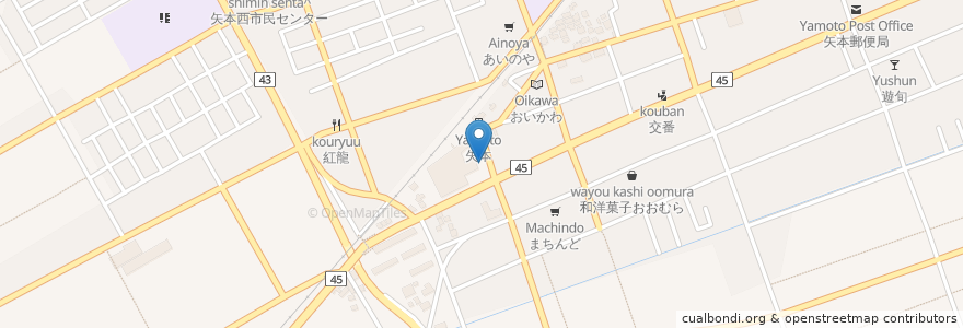 Mapa de ubicacion de 東松島市健康増進センター;ゆぷと en اليابان, 宮城県, 東松島市.