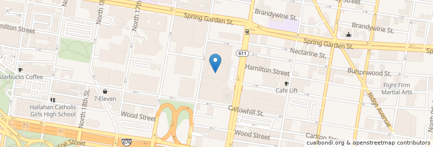 Mapa de ubicacion de PSTV Philadelphia en United States, Pennsylvania, Philadelphia County, Philadelphia.