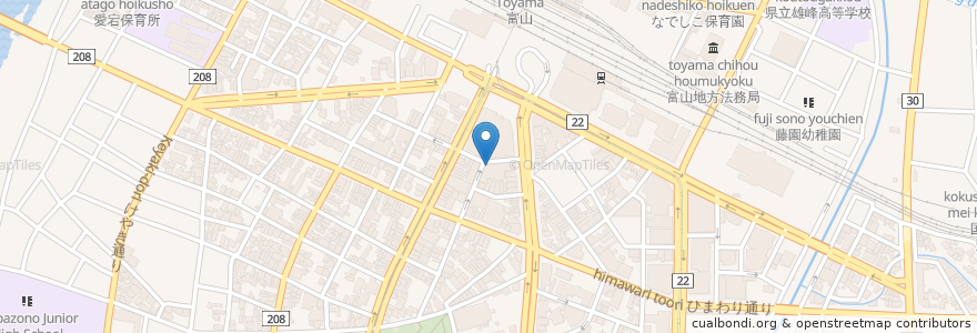 Mapa de ubicacion de Hanare en Japan, 富山県, 富山市.