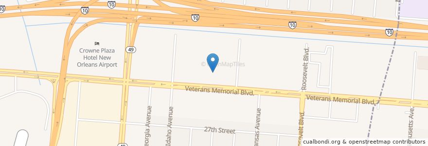 Mapa de ubicacion de Aspen Dental en 미국, 루이지애나, Jefferson Parish, Kenner.