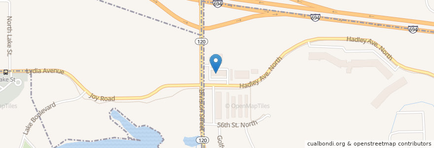 Mapa de ubicacion de Silver Lake Animal Hospital en ایالات متحده آمریکا, مینه‌سوتا, Washington County, Oakdale.