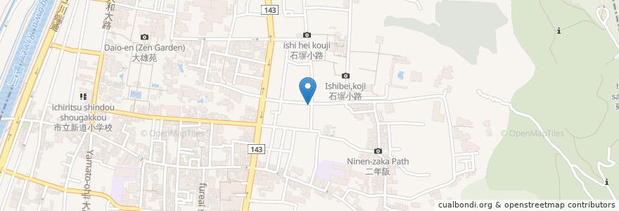 Mapa de ubicacion de 前田珈琲 en Japon, Préfecture De Kyoto, 京都市, 東山区.