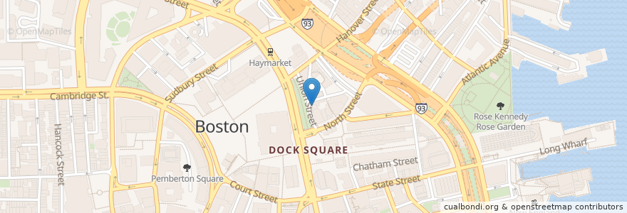 Mapa de ubicacion de Sons of Boston en Estados Unidos Da América, Massachusetts, Suffolk County, Boston.