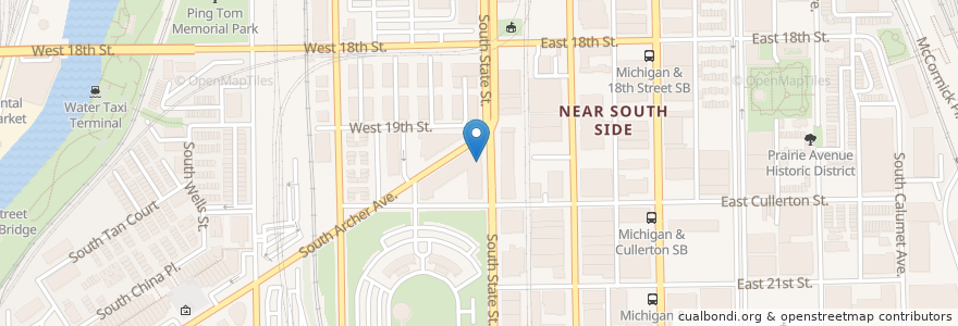 Mapa de ubicacion de Opart Thai House Restaurant en Соединённые Штаты Америки, Иллинойс, Чикаго.
