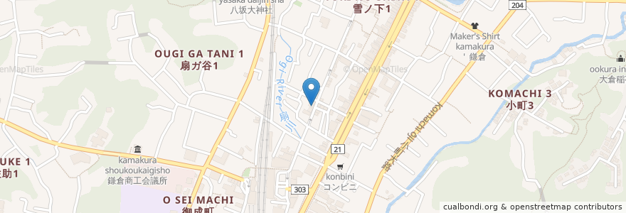 Mapa de ubicacion de MOTHER'S OF KAMAKURA en Jepun, 神奈川県, 鎌倉市.