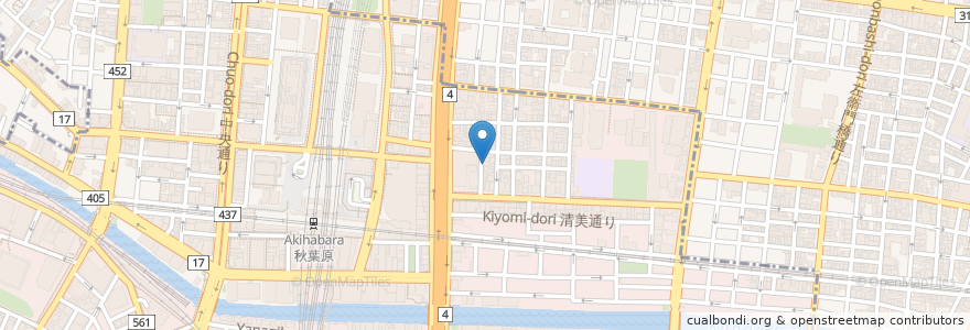 Mapa de ubicacion de チンタ ジャワ カフェ en Giappone, Tokyo.