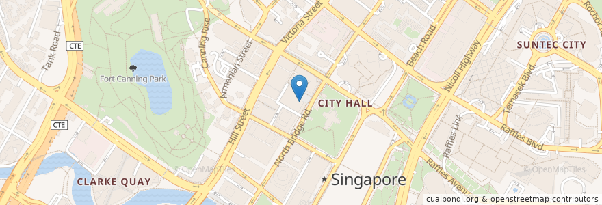 Mapa de ubicacion de Food Republic en シンガポール, Central.
