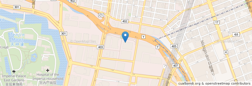 Mapa de ubicacion de 上島珈琲店 大手町フィナンシャルシティ店 en Japón, Tokio, Chiyoda.