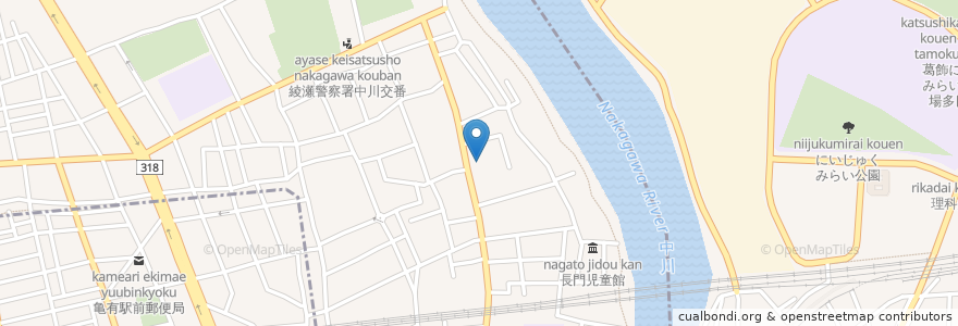 Mapa de ubicacion de 八幡神社 en ژاپن, 東京都, 足立区.