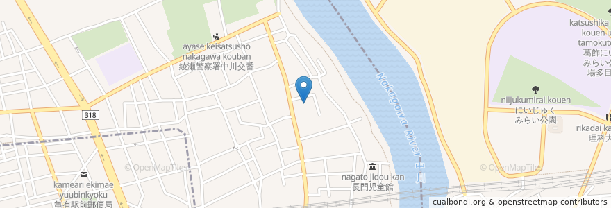 Mapa de ubicacion de 西光院 en Japonya, 東京都, 足立区.